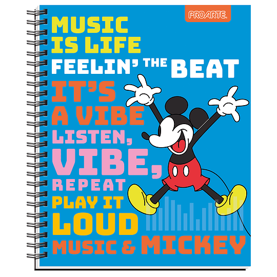 CUAD UNIV PROARTE 100hj 7mm TAPA DURA MICKEY