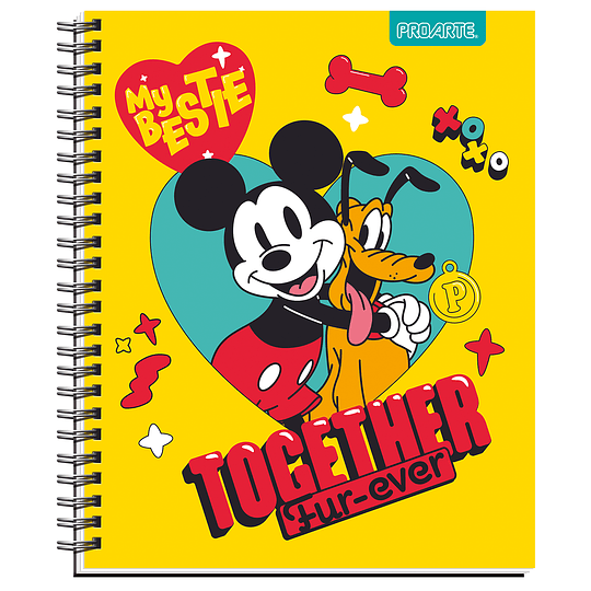 CUAD UNIV PROARTE 100hj 7mm TAPA DURA MICKEY