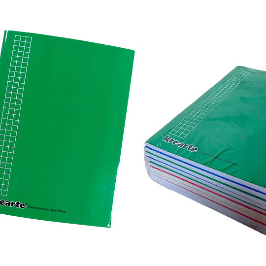 PACK DE 10 CUAD COLLEGE KREARTE 80hj 7mm LISO