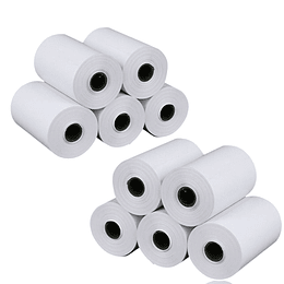 ROLLO PAPEL TERMICO 56mm x 20 mt 48 gr 10 un OFFIX