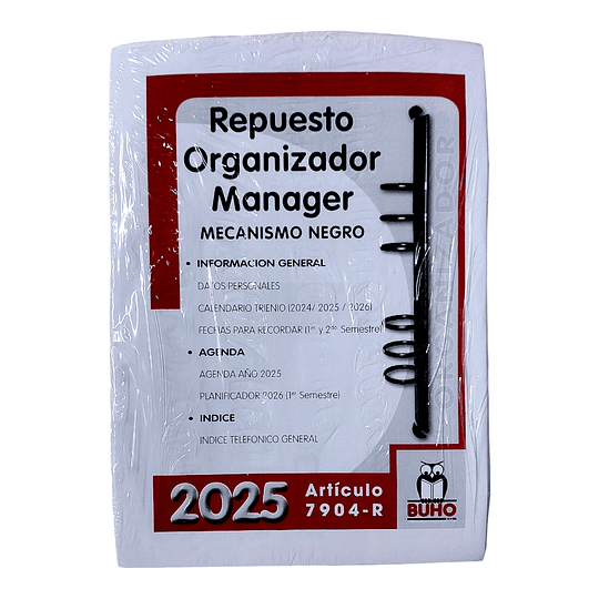 REPUESTO DE AGENDA MANAGER CLASICA # 7904R