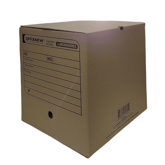 CAJA ARCHIVO 4 ARCHIVADORES 32x36x37 OFFIX