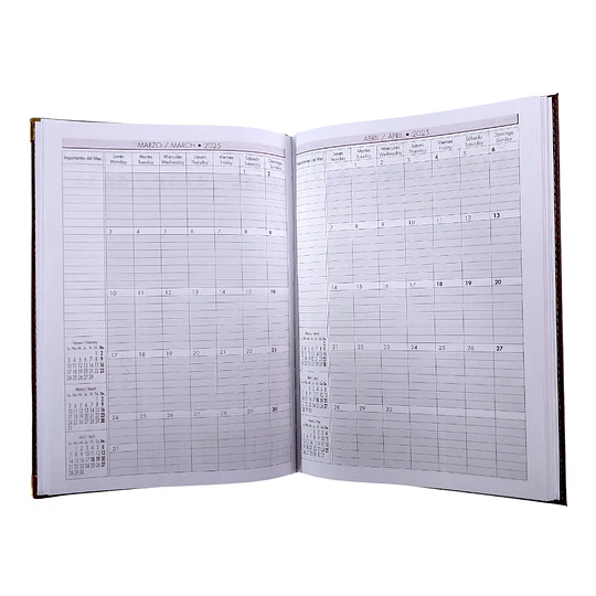 AGENDA WEEKLY FIRST CLASS 7760 BUHO