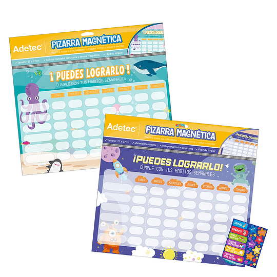 PIZARRA MAGENETICA PLANNER INFANTIL ADETEC