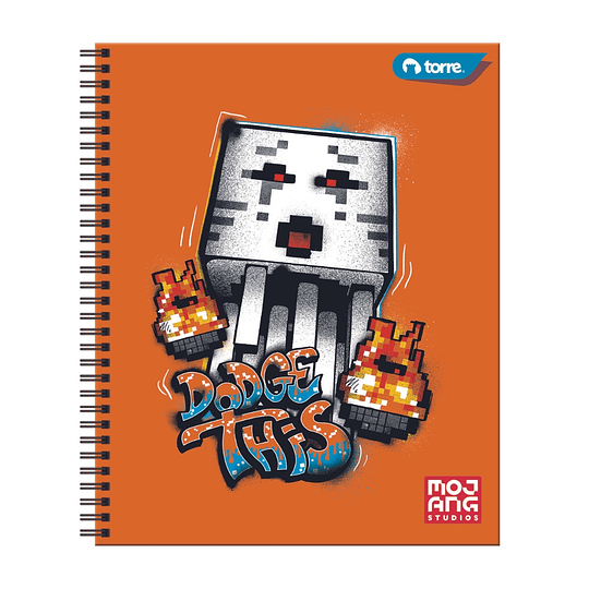 CUAD UNIV TORRE 100hj 7mm CLASICO MINECRAFT