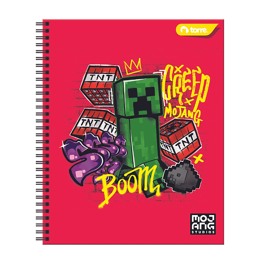 CUAD UNIV TORRE 100hj 7mm CLASICO MINECRAFT