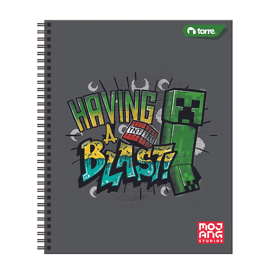 CUAD UNIV TORRE 100hj 7mm CLASICO MINECRAFT