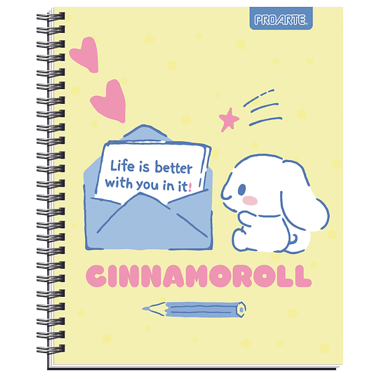 CUAD UNIV PROARTE 100hj 7mm TD CINNAMOROLL
