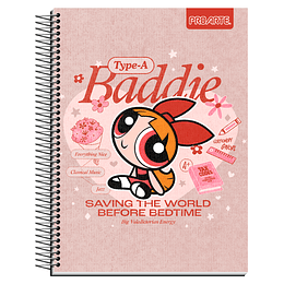 CUAD CARTA PROARTE 150hj 7mm POWERPUFF GIRL