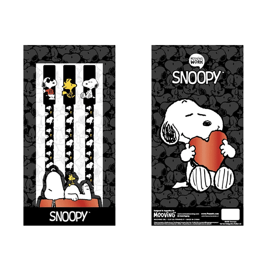 SET 3 BOLIGRAFOS ROLLER SNOOPY MOOVING