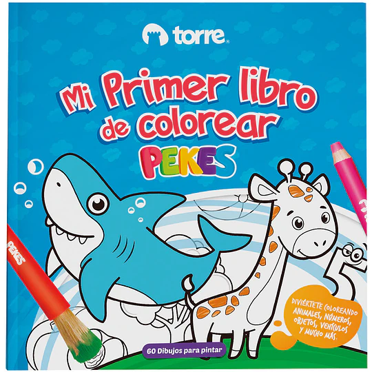 LIBRO COLOREAR PEKES 32 hj TORRE 