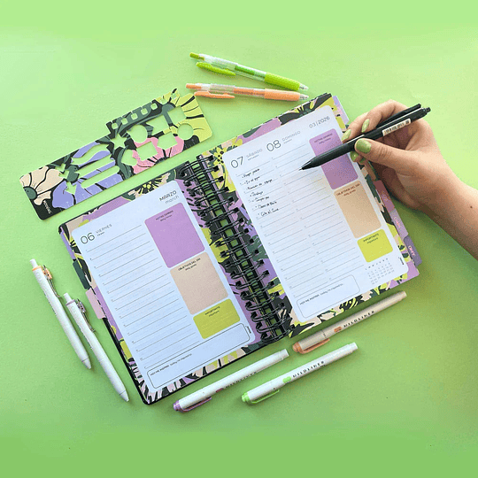 AGENDA ESPIRAL 16,5x22 GARDEN MOOVING DxP
