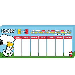 PLANNER SEMANAL 60 hj  SNOOPY MOOVING