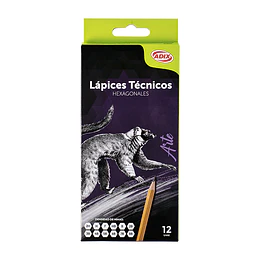LAPIZ GRAFITO TECNICO SURTIDO 12 un  ADIX