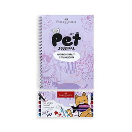 DIARIO PET JOURNAL CAT STICKER FABER 