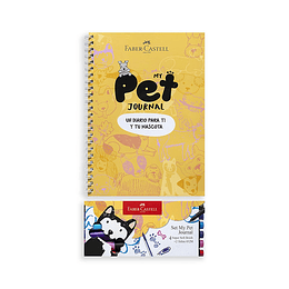 DIARIO PET JOURNAL DOG STICKER FABER 