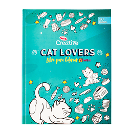 LIBRO COLOREAR CAT LOVERS KAWAI 50hj ADIX