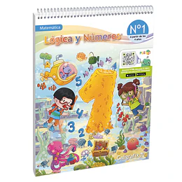 LIBRO LOGICA Y NUMEROS N. 1 PRE KINDER CALIGRAFIX