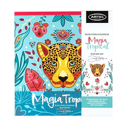 BLOCK P/COLOREAR TROPICAL 15 laminas 350gr ARTEL