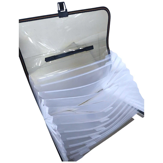 CARPETA CARTA 12 DIV. C/BROCHE BENGE 