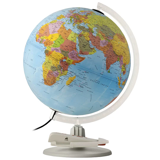 GLOBO TERRAQUEO C/LUZ PARLAMONDO 30 cm DEMARKA 