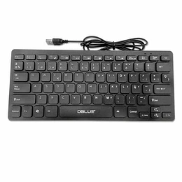 TECLADO MULTIMEDIA MINI ULTRA DELGADO USB BLACK DB