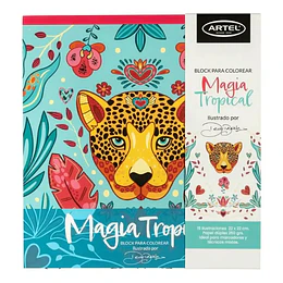 BLOCK P/COLOREAR TROPICAL 20x25 250gr 15hj ARTEL