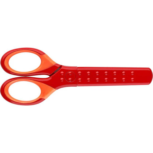 TIJERA ESCOLAR 14cm GRIP ROJO FABER