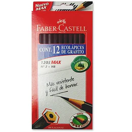 LAPIZ GRAFITO #2 FABER HEXAGONAL SET 12 un