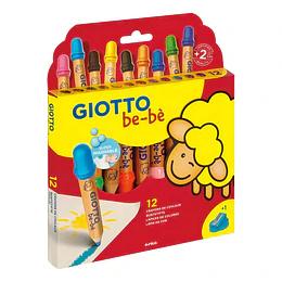 LAPICES COLORES 12col. GIOTTO BEBE JUMBO SOFT  
