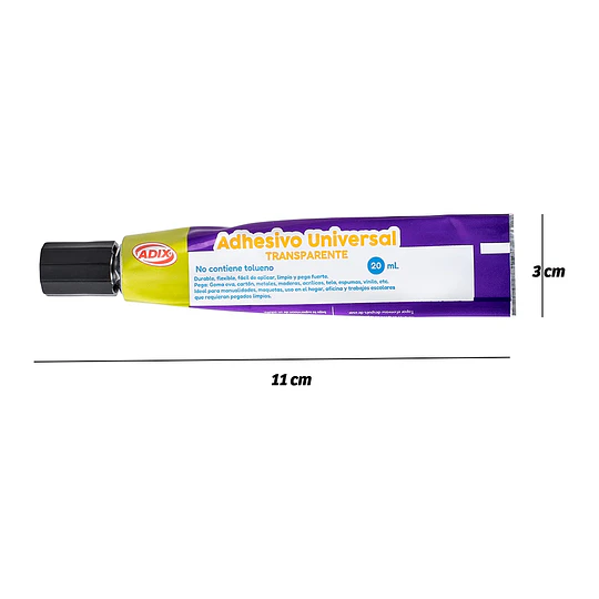 ADHESIVO UNIVERSAL 20ML. ADIX