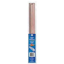 PALITO MAQUETA REDONDO 8mm 50cm 3 un PROARTE