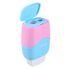 SACAPUNTAS DOBLE PASTEL C/GOMA TORRE