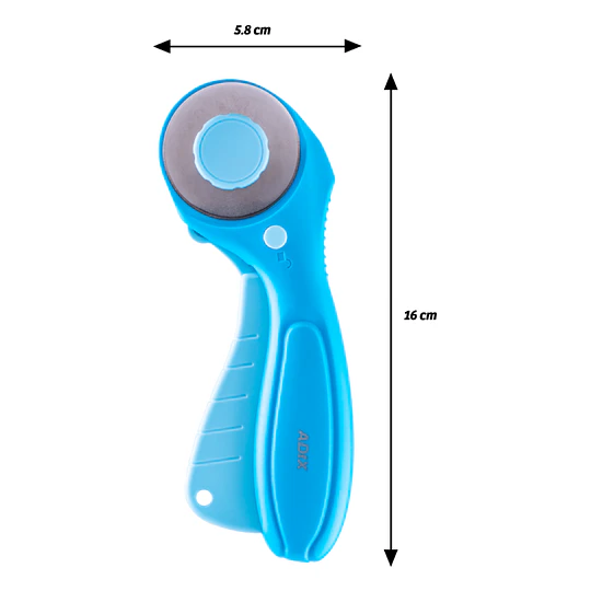 CUCHILLO ROTATORIO 45 mm CELESTE CREATIVE