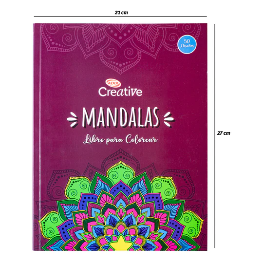 LIBRO COLOREAR MANDALA 023 ADIX