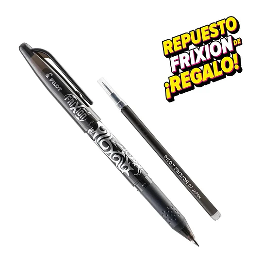 BOLIGRAFO FRIXION 0,5mm BORRABLE NEGRO PILOT
