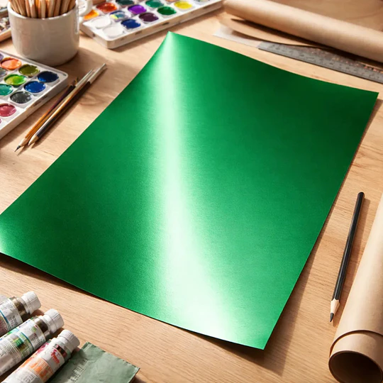 CARTULINA METALICA VERDE  50x70 cm TORRE