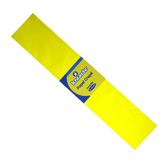 PAPEL CREPE AMARILLO 0,50x2mt KREARTE