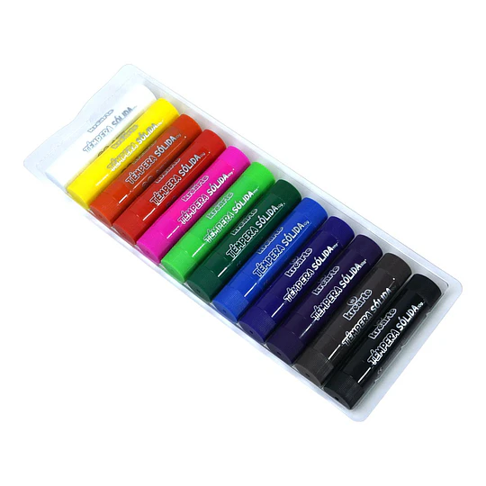TEMPERA SOLIDA 12 COLORES KREARTE