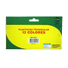 PLASTICINA 12 COLORES TRIANGULAR KREARTE