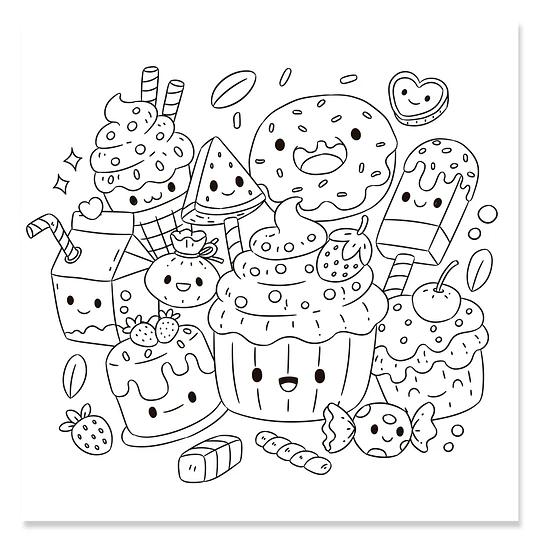 LIBRO P/PINTAR KAWAII MUNDICROM