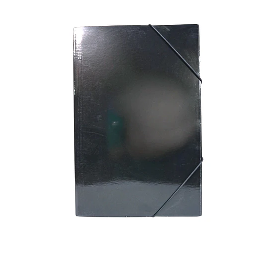 CARPETA C/ELASTICO OFICIO BUHO NEGRA