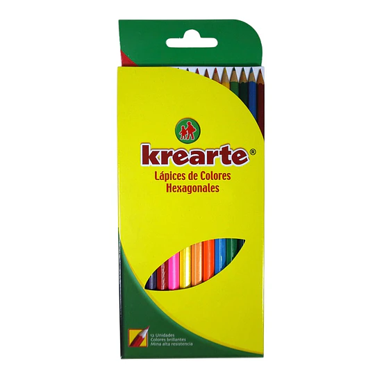 LAPICES COLORES 12col. LARGO KREARTE   