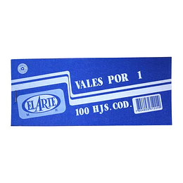 VALE POR HILADO N° 1 FOLIADO EL ARTE  #122-4 