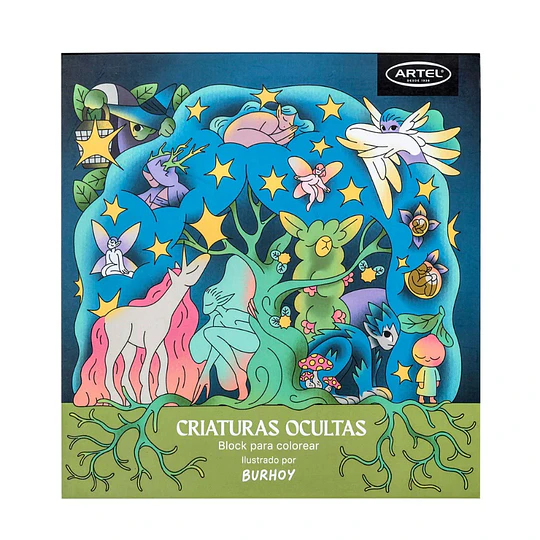 BLOCK P/COLOREAR 22x22 250g CRIATURAS 15 hj ARTEL