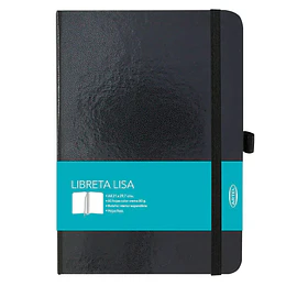 LIBRETA A4 96 hj TAPA NEGRA C/ELASTICO ARTEL