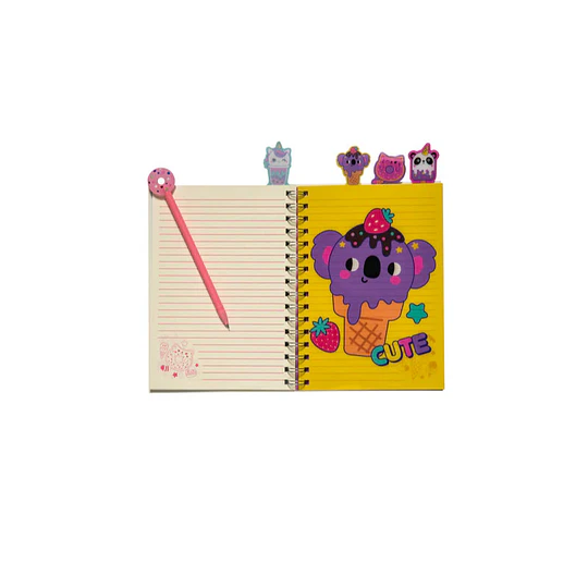 SET LIBRETA KITTY DONUT + BOLIGRAFO DONUT ARTEL