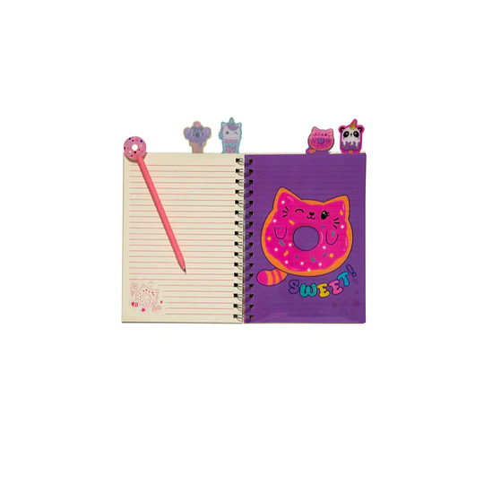SET LIBRETA KITTY DONUT + BOLIGRAFO DONUT ARTEL