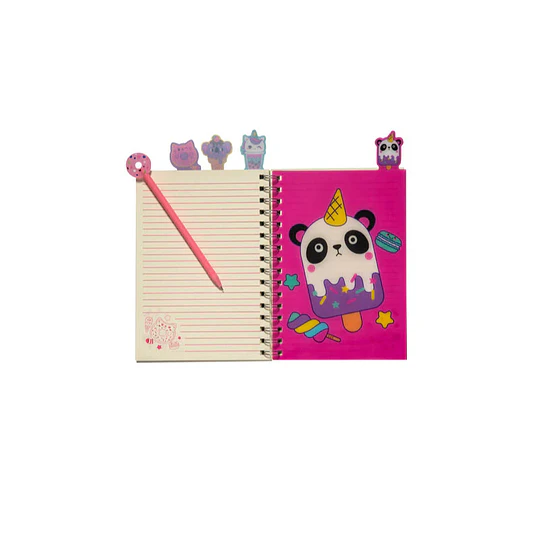 SET LIBRETA KITTY DONUT + BOLIGRAFO DONUT ARTEL