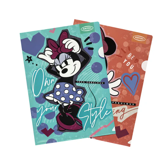 CARPETA PLASTICA L CARTA MINNIE  ARTEL 2 un
